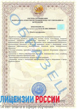 Образец сертификата соответствия (приложение) Алушта Сертификат ISO 27001
